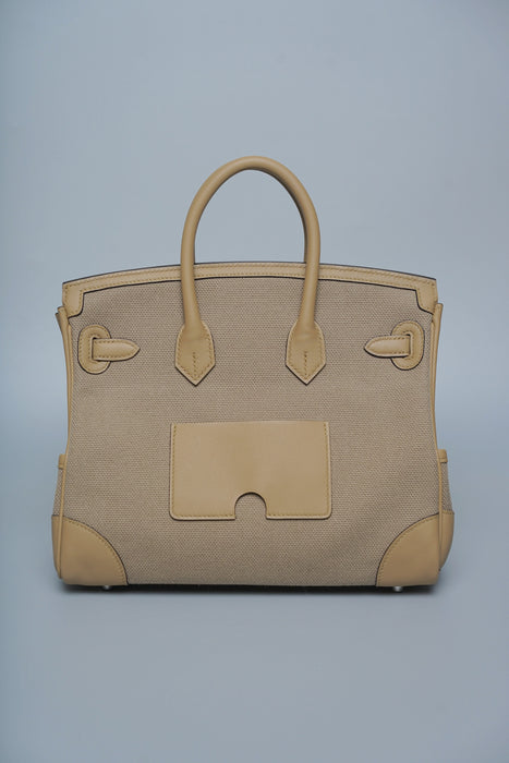 Hermes Cargo Birkin 25 in Beige Marfa / Poussiere Phw (Brand New)