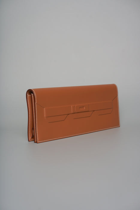 Hermes Birkin Shadow Pochette in Gold Swift (Brand New)