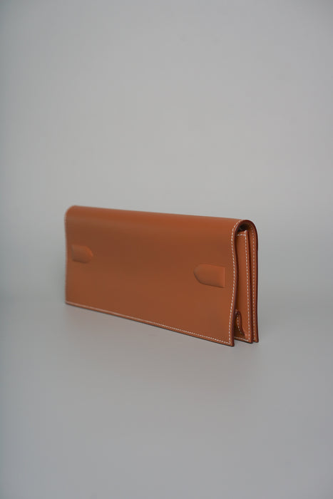 Hermes Birkin Shadow Pochette in Gold Swift (Brand New)