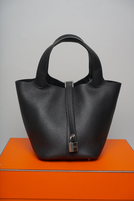Hermes Picotin 18 in Noir Phw (Brand New)