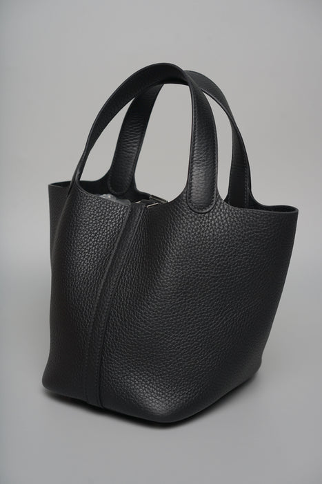 Hermes Picotin 18 in Noir Phw (Brand New)