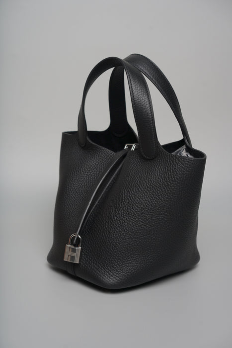 Hermes Picotin 18 in Noir Phw (Brand New)