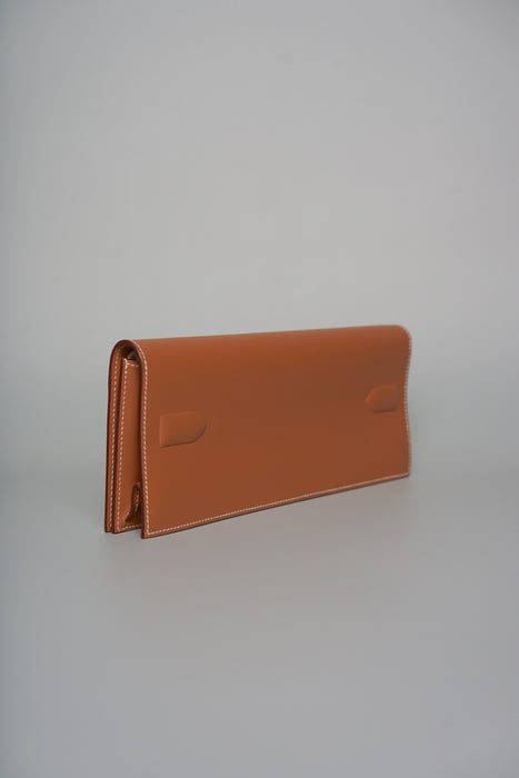 Hermes Birkin Shadow Pochette in Gold Swift (Brand New)