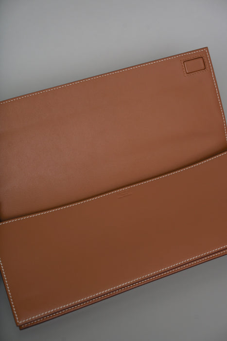 Hermes Birkin Shadow Pochette in Gold Swift (Brand New)
