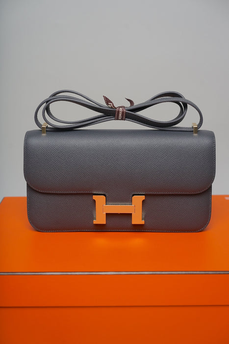 Hermes Constance Elan in Ardoise Permabrass (Brand New)