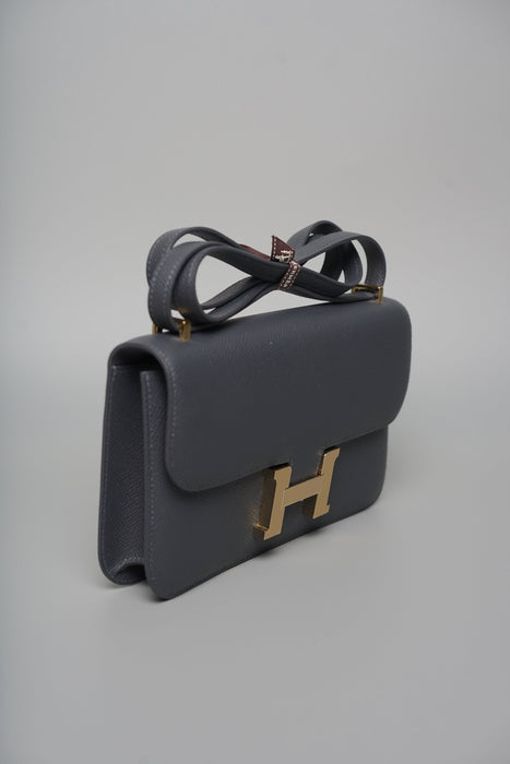 Hermes Constance Elan in Ardoise Permabrass (Brand New)
