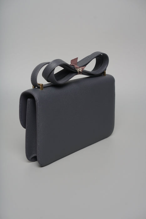 Hermes Constance Elan in Ardoise Permabrass (Brand New)