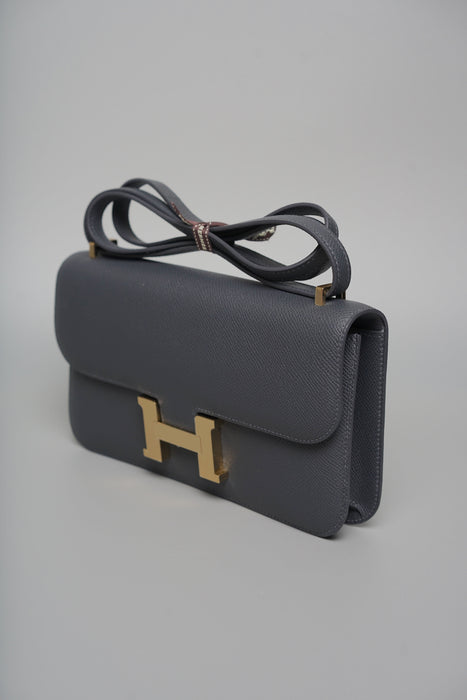 Hermes Constance Elan in Ardoise Permabrass (Brand New)