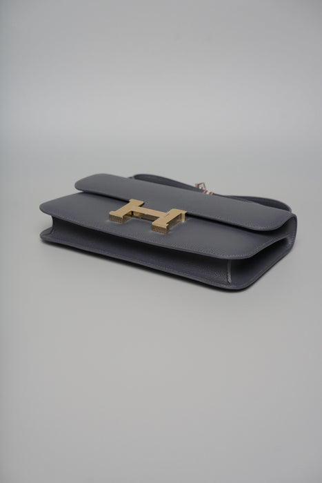 Hermes Constance Elan in Ardoise Permabrass (Brand New)