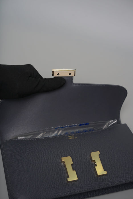 Hermes Constance Elan in Ardoise Permabrass (Brand New)