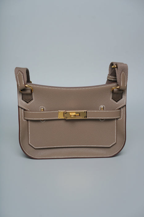 Hermes Mini Jypsiere in Etoupe Evercolor Ghw (Brand New)