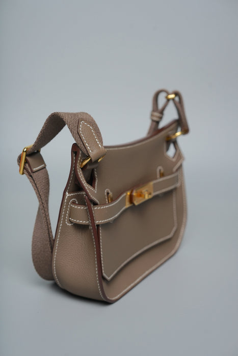 Hermes Mini Jypsiere in Etoupe Evercolor Ghw (Brand New)