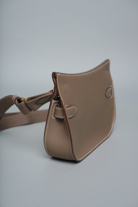 Hermes Mini Jypsiere in Etoupe Evercolor Ghw (Brand New)