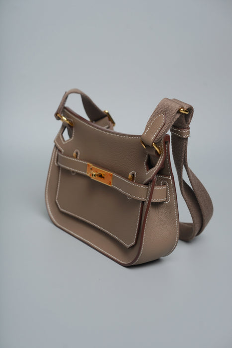 Hermes Mini Jypsiere in Etoupe Evercolor Ghw (Brand New)