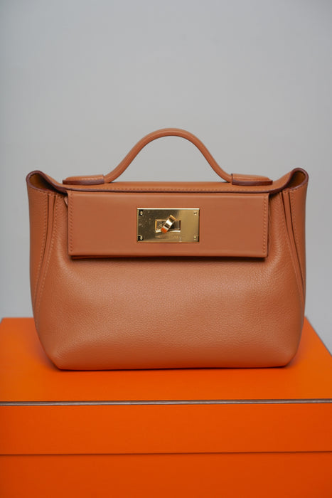 Hermes 2424-21 in Gold Ghw (Brand New)