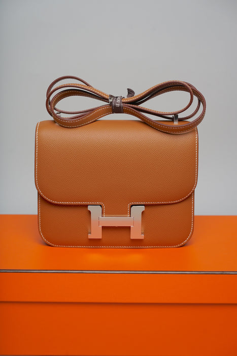 Hermes Constance 18 in Gold Epsom Phw (Brand New)