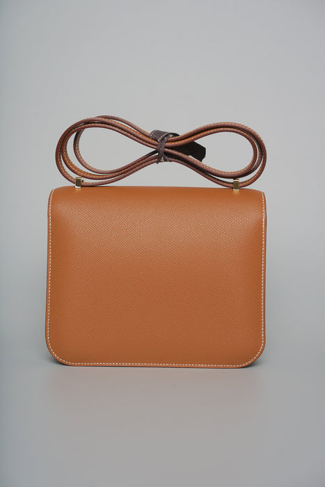 Hermes Constance 18 in Gold Epsom Ghw