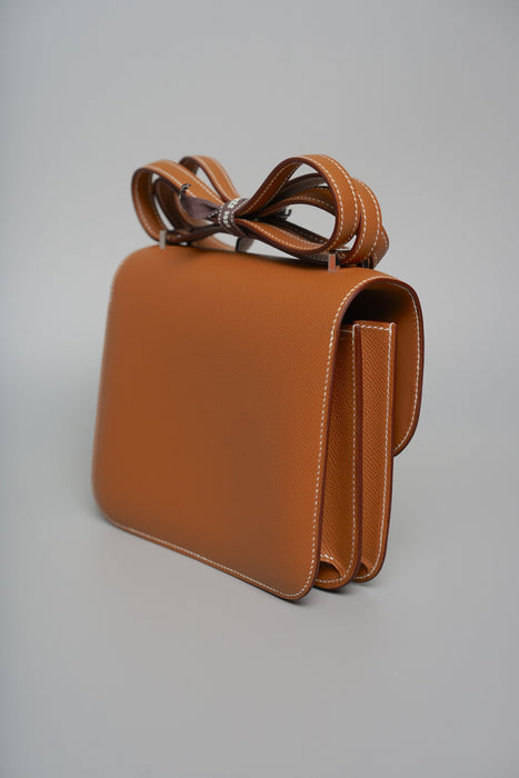 Hermes Constance 18 in Gold Epsom Phw (Brand New)