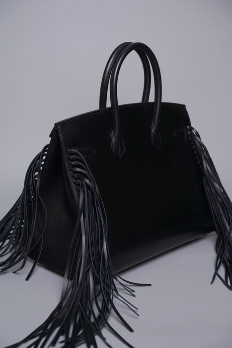 Hermes Birkin Sellier 35 Anate in Noir Evergrain Phw (Brand New)