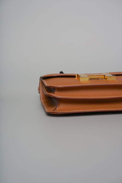 Hermes Constance 18 in Gold Epsom Ghw
