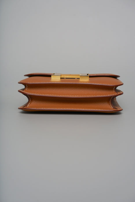 Hermes Constance 18 in Gold Epsom Ghw