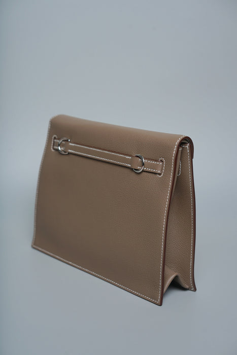 Hermes Kelly Danse in Etoupe Evercolor Phw (Brand New)