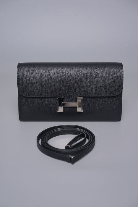 Hermes Constance To Go in Noir Epsom Phw