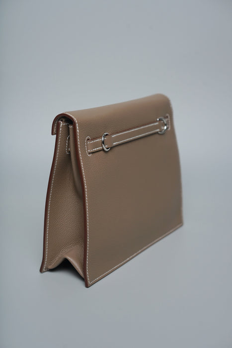 Hermes Kelly Danse in Etoupe Evercolor Phw (Brand New)