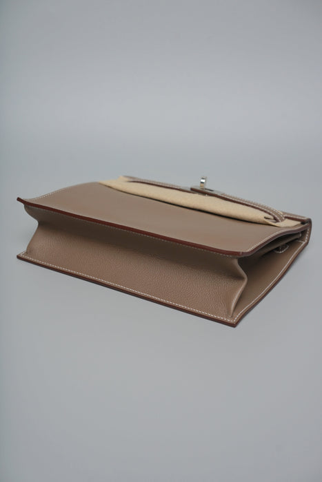 Hermes Kelly Danse in Etoupe Evercolor Phw (Brand New)