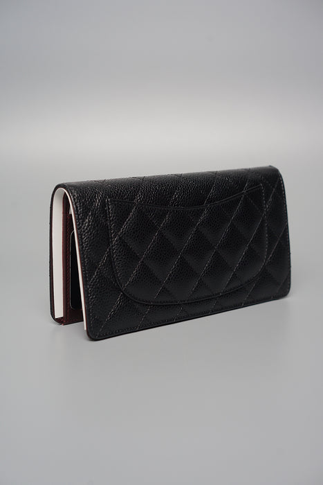 Chanel Yen Wallet in Black Caviar