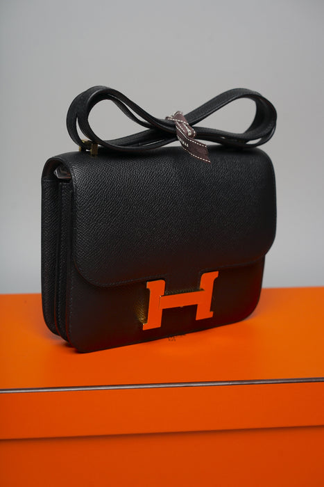 Hermes Constance 18 in Noir Ghw (Brand New)