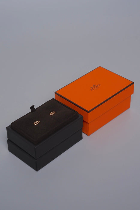 Hermes Farandole Earrings, very small model in Rose Gold (Brand New)