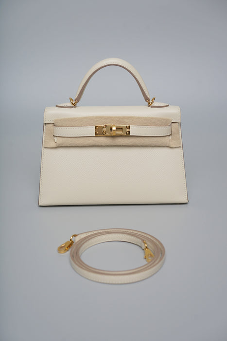 Hermes Kelly 20 in Craie Ghw (Brand New)