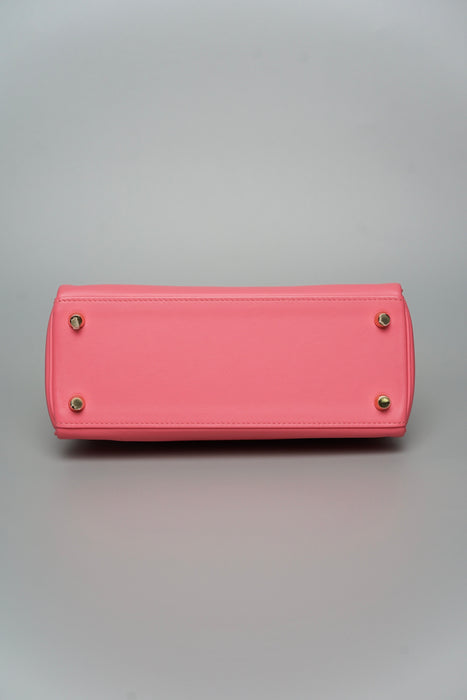 Hermes Kelly 25 Retourne in Rose Azalea Ghw