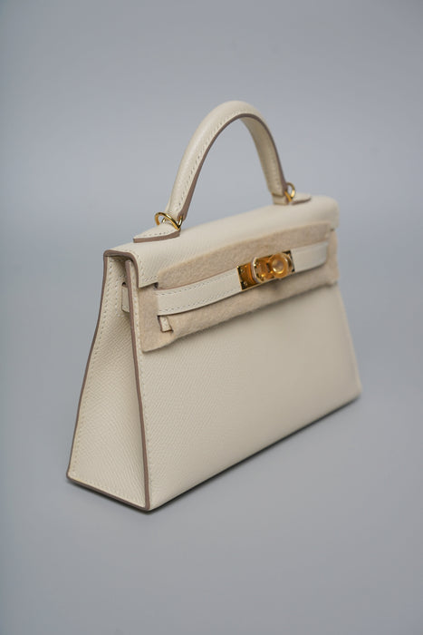 Hermes Kelly 20 in Craie Ghw (Brand New)