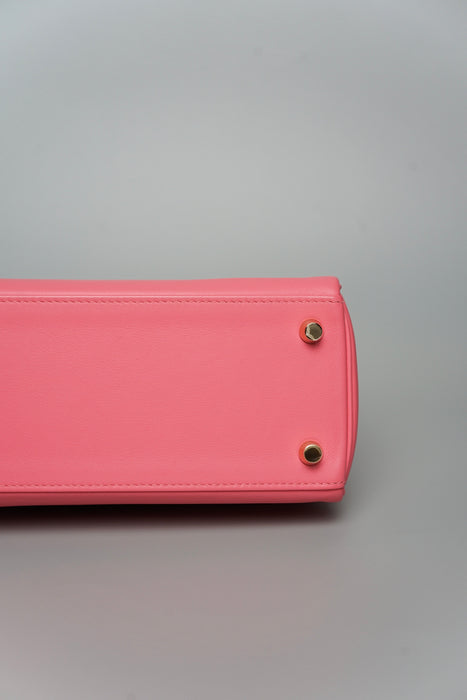 Hermes Kelly 25 Retourne in Rose Azalea Ghw