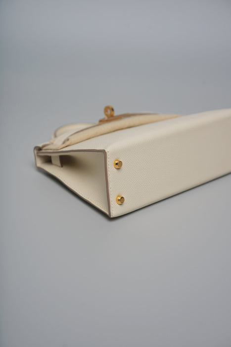 Hermes Kelly 20 in Craie Ghw (Brand New)