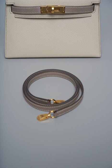 Hermes HSS Kelly 20 in Craie x Asphalt Ghw (Brand New)