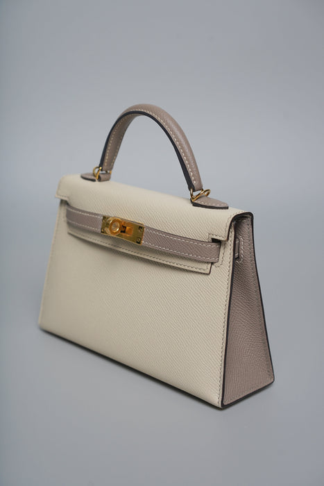 Hermes HSS Kelly 20 in Craie x Asphalt Ghw (Brand New)