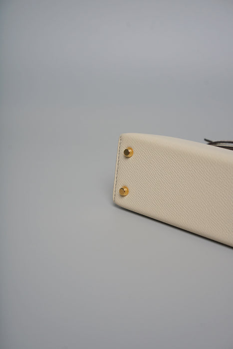 Hermes HSS Kelly 20 in Craie x Asphalt Ghw (Brand New)