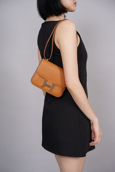 Hermes Constance 18 in Gold Rghw (Brand New)– orange porter