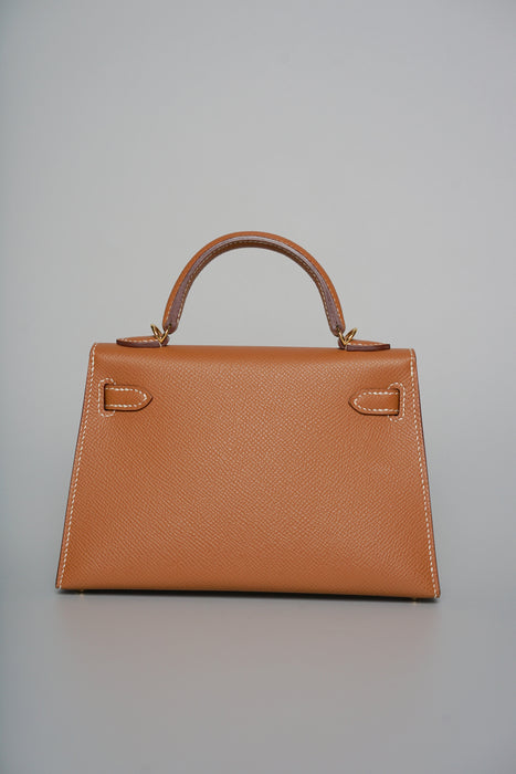 Hermes Kelly 20 in Gold Epsom Ghw