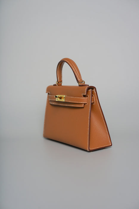 Hermes Kelly 20 in Gold Epsom Ghw