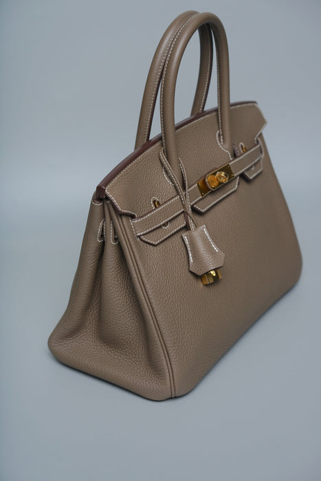 Hermes Birkin 30 in Etoupe Togo Ghw (Brand New)
