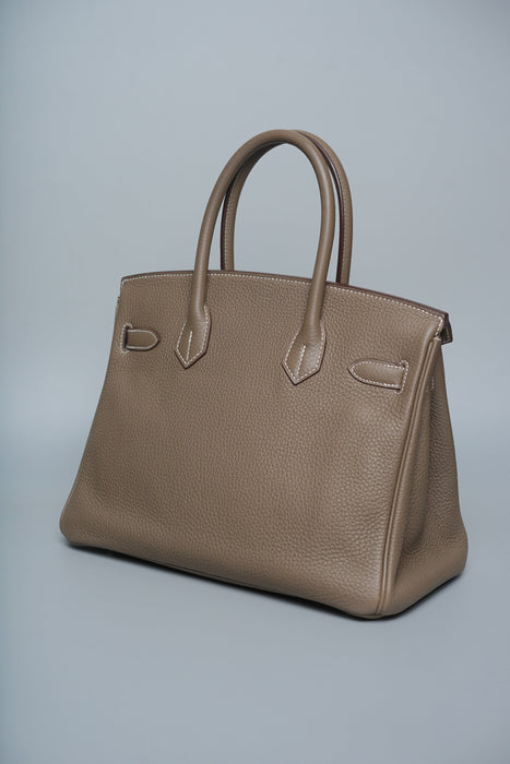 Hermes Birkin 30 in Etoupe Togo Ghw (Brand New)
