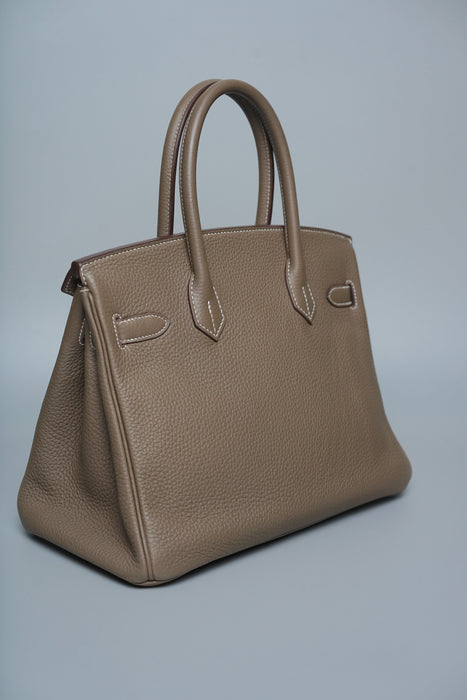 Hermes Birkin 30 in Etoupe Togo Ghw (Brand New)