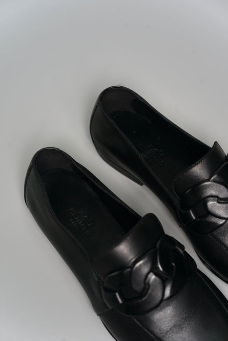 Hermes Honest Loafer in Noir Size 37 (Brand New)
