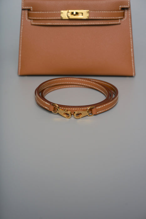 Hermes Kelly 20 in Gold Epsom Ghw