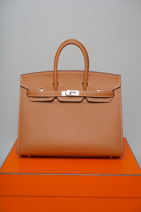 Hermes Birkin 25 Sellier in Gold Epsom Phw (Brand New)