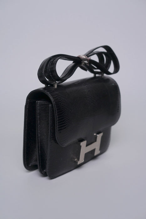Hermes Constance 18 in Noir Lizard Phw (Brand New)